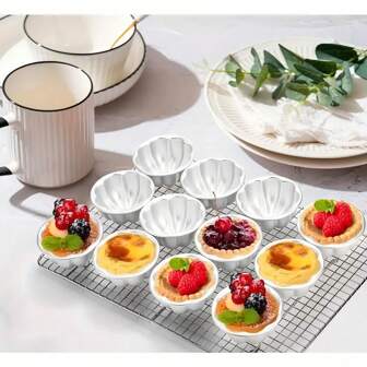 1件/2件/5件铝合金蛋糕模具阳极布丁果冻模具焦糖果冻模具烘焙模具