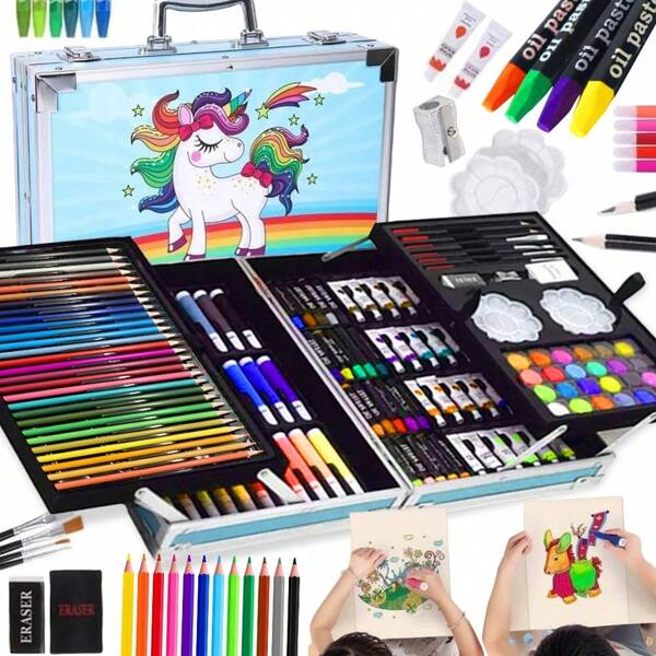 48,60,80,100,120,168 cores, marcadores artísticos, marcadores de arte com ponta dupla, marcadores de esboço duplos, canetas, marcadores permanentes com estojo para crianças, colorir, desenhar, esboçar, fazer cartões, ilustração.