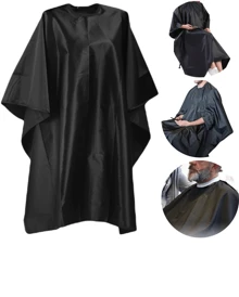 Satin Barber And Hairdresser Cutting Cape With Zipper