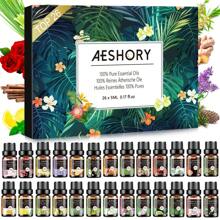 Essential Oils Set - 26cps Aromatherapy Essential Oils Kit For Diffuser, Massage, Skin & Hair Care, Candle Making - Lavender, Sweet Orange, Tea Tree, Lemongrass, Peppermint, Bergamot, Frankincense, Rosemary, Lemon, Cinnamon, Geranium, Patchouli, Clove, Vanilla, Jasmine, Sandalwood, Ylang-Ylang, Grapefruit, Sage, Eucalyptus, Chamomile, Rose, Cherry Blossom, Ginger, Pine, Thyme, Oregano, Basil, Neroli, Black Pepper, White Tea, Gardenia Essential Oil. - 26 PCS/SET - 查看 1