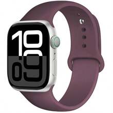 1 Stück Silikon Sport Armband kompatibel mit Apple Watch Bändern 38mm 40mm 41mm 42mm 44mm 45mm 46mm 49mm für Frauen Männer, weiches wasserdichtes Armband kompatibel mit Apple Watch Series 10 9 8 7 6 5 4 3 2 1 SE Ultra