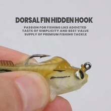 Fish-Shaped Fishing Lures, Realistic Soft Baits For Mandarin Fish, Catfish, Bass - Multicolor - View 3