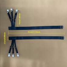 2pcs/Set Shirt Garter & Adjustable Leg Garter, Anti-Slip & Crease Resistant - Black - View 10