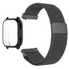 保护壳 + 米兰尼斯磁性表带 兼容小米 Redmi Watch 5 Active/5 Lite 全屏 TPU 软壳和透气运动表带 - Redmi watch5 Active - 查看 18