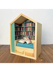 1PC Anxiety Bookroom Shake Away Your Anxiety Bookshelf Decorative Anxiety Book Back To School - Multicolor - View 5