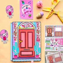 Toca Boca 宝宝城堡 Toca 世界 DIY 场景手工安静书女孩角色扮演纸娃娃儿童手工套装 - 彩色 - 查看 12