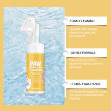 100ML Large Capacity Pet Paw Foam Cleanser Pet Cleaning Care Moisturizing And Nourishing Cat And Dog Paws Is Rich In Moisturizing And Nourishing Ingredients, Such As Natural Plant Oils, Etc