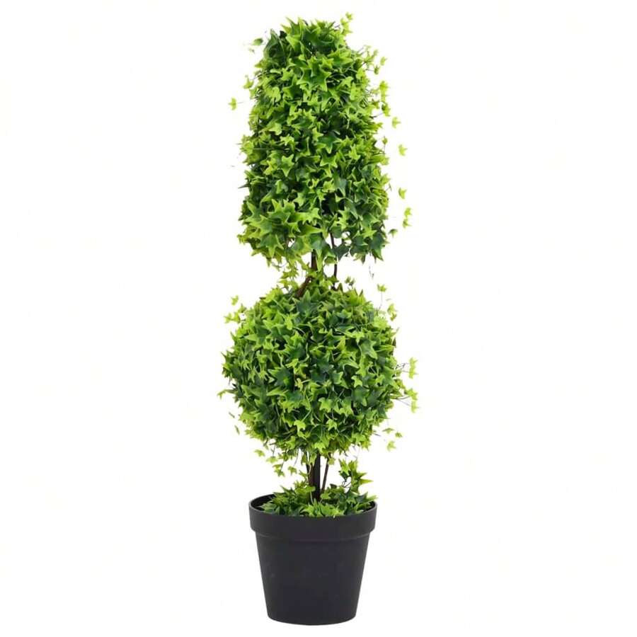 100cm Artificial Boxwood Plant In Decorative Pot For Home And Office Decor - Green - View 1
