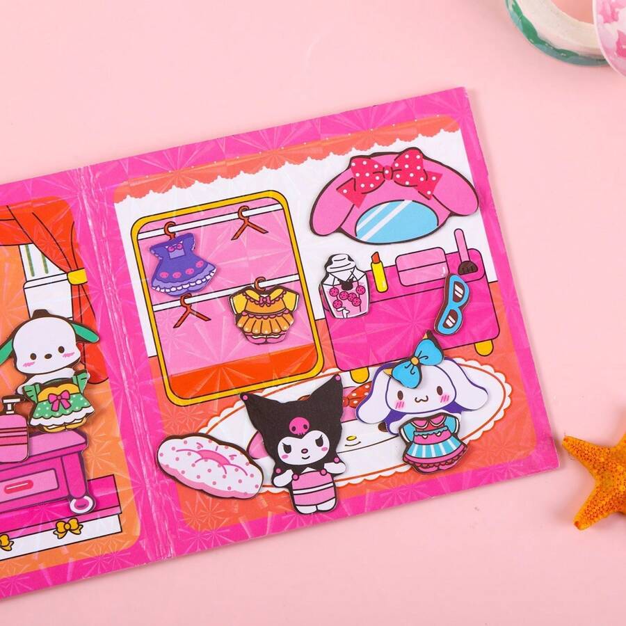 Sanrio Sanrio Hello Kitty Friends Diy Sticker Craft Kit Quiet Book Sanrio Sanrio Hello Kitty Friends Diy Sticker Craft Kit Quiet Book