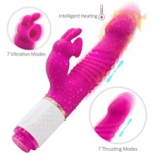 Thrusting Dildo Sucking Rabbit Vibrators For Women, G Spot/Anal Vibrator 10 Thrusting Vibrating And 3 Sucking Modes 3 In 1 Adult Sex Toys Rechargeable Massagers Tools For Personal Full Body Relaxation With 7 Vibrating Modes Rabbit Vibrator Clitoris Sucker Vibrator Thrusting Vibrator For Women Pleasure Sex Thrusting Dildo Women Silicone Waterproof Vibrator For Women Couples