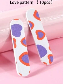 50pcs Dual-Sided Durable Portable Mini Nail Files, Suitable For Natural And Artificial Nails, Compact Colorful Design For Manicure & Pedicure