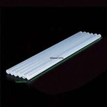 10/20/30 piezas Barras de pegamento termofundible transparentes de 20 cm de largo, adhesión alta para pistola de pegamento DIY - Blanco - Ver 3