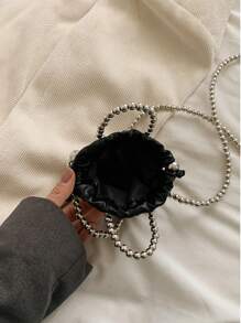 حقيبة كتف نسائية مزينة بفيونكة جذابة، حقيبة عصرية للأكتاف للبنات، حقيبة رسول صغيرة كاجوال مناسبة لحفلات الموسيقى والزفاف والخروجات الربيعية