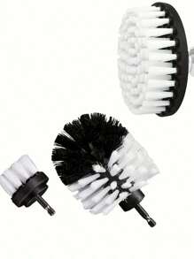 3-delige set boorborstelbevestigingen, Power Scrubber-reinigingsborstels, gereedschapsset, allesreiniger boorborstel voor voegen, vloer, bad, douche, tegels, badkamer, keukenoppervlak (wit)