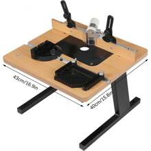 CNCEST Benchtop Router Table, Workshop Router Table 16.93 X 15.75 Inch Portable Router Table Workbench Accessory Woodworking Router Table For Wood Router - Black - View 3