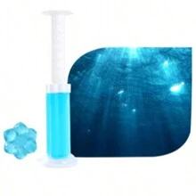 1 pieza, Gel perfumado con aroma a flor -Ambientador y Limpiador de inodoro - Suministros de limpieza de inodoro rellenables para decoración del baño del hogar y la escuela en verano