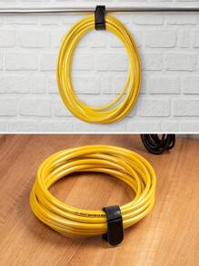 10 pezzi/30 pezzi/50 pezzi Fascette riutilizzabili con chiusura a gancio e anello, fermacavi in nylon per organizzare fili elettrici, cavi e soluzioni di stoccaggio