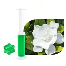 1 pieza, Gel perfumado con aroma a flor -Ambientador y Limpiador de inodoro - Suministros de limpieza de inodoro rellenables para decoración del baño del hogar y la escuela en verano