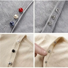 10/20 Stücke Knöpfe ohne Nähen, Faux Perlmutt Druckknöpfe, schwarz & weiß, vielseitige Brosche DIY Dekoration, ohne Nähen erforderlich