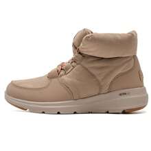 Skechers 女士 Glacial Ultra 保暖内衬软底休闲靴，日常及户外穿着，透气 Goga Mat 高回弹鞋垫，舒适回弹靴，144194-TAN - 棕褐色 - 查看 4