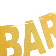 开斋节穆派对装饰套装，包括横幅和 10 个金色开斋节气球，适用于家庭派对装饰 - 彩色 - 查看 4