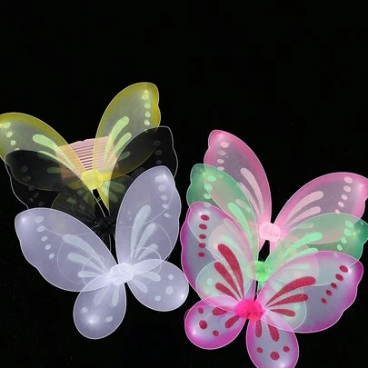1 pieza Alas de hada ángel mariposa para mascarada, actuación en club nocturno, disfraz de fiesta