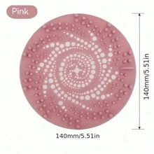 1pc Hair Catcher Shower Drain Covers Protector, Silicone Bathtub Hair Stopper, Drain Mat, Shower & Tub Drain Protector, Easy To Install And Clean Suit For Bathroom Tub Shower And Sink Home Bathroom Decor Fall Decor Back To School - Multicolor - View 8