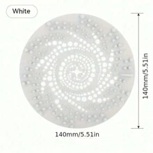 1pc Hair Catcher Shower Drain Covers Protector, Silicone Bathtub Hair Stopper, Drain Mat, Shower & Tub Drain Protector, Easy To Install And Clean Suit For Bathroom Tub Shower And Sink Home Bathroom Decor Fall Decor Back To School - Multicolor - View 7