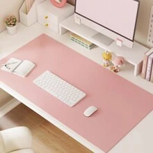 Leather Mouse Pad Laptop Office Desk Mat, Waterproof Easy Clean Keyboard Mat Desktop Pad, Mouse Pad, Multiple Colors Available - Black - View 11