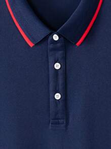 2 件套男士夏季商务休闲 POLO 衫，短袖透气简约领 T 恤