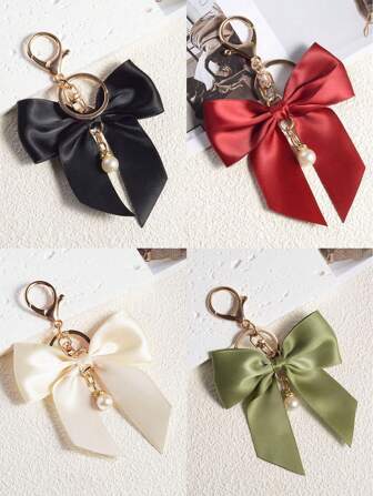 1 件全新丝带蝴蝶结钥匙扣包包挂钩配件小礼物钥匙扣蝴蝶结情人节