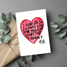 1pc Funny Love Greeting Card - Cheerful, Amusing Birthday, Anniversary, Engagement, Valentine's Day, Proposal Card To Wife, Husband Or Anyone - Express Your Feelings In A Humorous, Sincere, Romantic Way, Also Suitable For Christmas, Back To School, Stationery Supplies And Other Occasions - Multicolor - View 8
