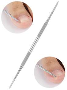 Bộ 5 dụng cụ chăm sóc tay và chân bằng thép không gỉ chuyên dụng cho móng chân mọc ngược - Dụng cụ đẩy móng hai đầu, dao cắt móng chân, dũa móng hai đầu, xẻng, kéo cắt móng hai đầu, dùng để làm sạch và loại bỏ da chết ở tay và chân, móng chân mọc ngược và móng tay thô bên trong - Bạc trắng - Xem 9