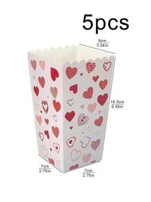 5 szt./10 szt. pojemników na popcorn, uchwyty na przekąski popcorn, torebki na popcorn, odpowiednie na imprezy i do kina, dekoracja urodzinowa na karnawał