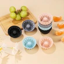 12pcs Reusable Silicone Cupcake Liners, 2.5 Inch Silicone Baking Cups, Non-Stick Muffin Cups Suitable For Parties, Halloween, Christmas, Easy To Clean Baking Molds (Multicolor)