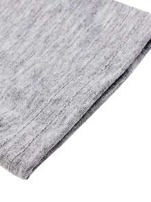 Women Tracksuits, Casual Sportswear Set Solid Color Long Sleeve O-Neck Pullover+Drawstring Trousers Lady Spring Tracksuit Outfit - Light Grey - View 4