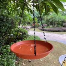 Outdoor Bird Bath, New Hanging Bird Feeder & Birdbath For Balcony, Garden, Yard, Dual Use Design, 2-In-1 Bird Feeding & Bathing, Decor For Garden & Villa, Hang On Tree Or Stand, Birdwatching, Multi-Color Available