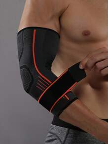 1pc Men's Elbow Pad, Suitable For Weightlifting, Fitness, Cycling, Outdoor Sports Like Basketball, Tennis, For Daily Or Outdoor Protection - Multicolor - View 3