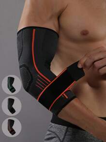 1pc Men's Elbow Pad, Suitable For Weightlifting, Fitness, Cycling, Outdoor Sports Like Basketball, Tennis, For Daily Or Outdoor Protection - Multicolor - View 1