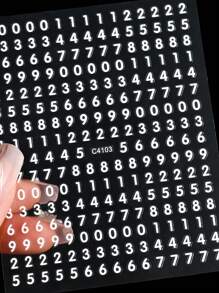 1/7 Hojas de adhesivos de uñas con números pequeños en 3D,1pieza/7 piezas Calcomanías de números 3D para uñas DIY para mujeres y niñas, 7 colores de pegatinas de uñas autoadhesivas con números para decoración de uñas 3D