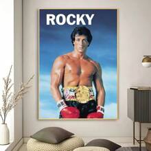 1 件无框墙面艺术海报 1 件洛奇巴尔博亚海报 海报艺术印刷品酒吧客厅家具装饰流行 - 彩色 - 查看 22