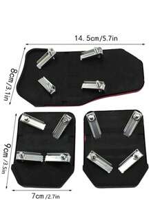 3pcs/Set, Car Non-Slip Pedal, Accelerator Brake Clutch Pedal, Car Striped Pedal, Decorative Panel, Car Interior Supplies, Car Accessories Accessories For Car Car Interior Accessories Set