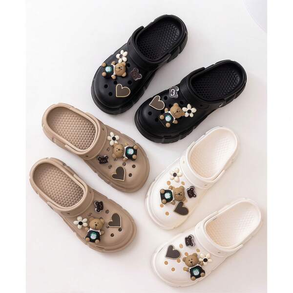 New Women's , Non-Slip Stylish Bao Toe Shoes - Sweet Style, Breathable EVA Material, Comfortable Four Seasons Shoes