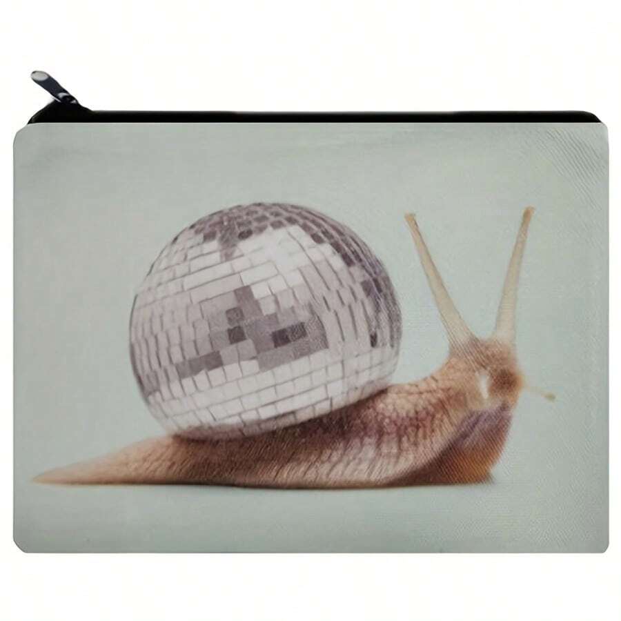 DISCO SNAIL Carry-All Pouch Makeup Bag,Boho Vibes - White - View 1