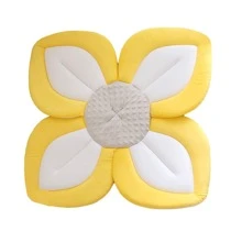 1 pièce Siège de bain bébé en forme de lotus, convient aux nouveau-nés et bébés de 0 à 6 mois+, tapis de bain bébé lavable