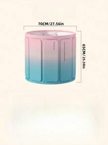 1pc Home Use No-Installation Foldable Portable Storage Soaking Tub, Small Bathtub, Bathing Bucket, Sit Tub Bathroom Decor Summer Bathroom Accessories Back To School