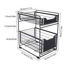 Under Kitchen Sink Shelf Storage Bathroom Cupboard Rack Cabinet Organiser Holder - 1 - View 3