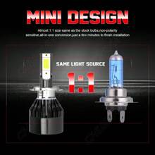 CHUSYYRAY Gorgeous 2 Pcs H11 9008 H13 LED Auto Headlight Bulbs - Chic LED High/Low Beams For Car, Brilliantly Ultra-Bright Cluster LED Lights In Elegant White 6000K (Compatible With 9005 9006 9004 9007 H9 H7) ﻿