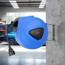 Cecaylie Cable Reel Automatic 20M+1.5M Cable Reel IP44 With One-Plug Model 250V - Blue - View 4