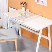 1 pieza Mantel transparente de PVC flexible, grosor de 1.0mm/1.5mm/2.0mm, resistente al agua, a prueba de suciedad, fácil de limpiar, adecuado para hogar, hotel, mesa de restaurante, escritorio de oficina - Transparente 1,5 mm - Ver 1